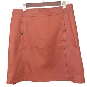 LOFT Women's Coral vegan leather  Skirt
